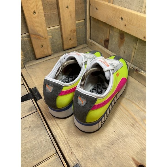 Us9 Puma Roma Amor Logo Yellow/Pink 372113-02 Womens EU40 - Picture 5 of 9